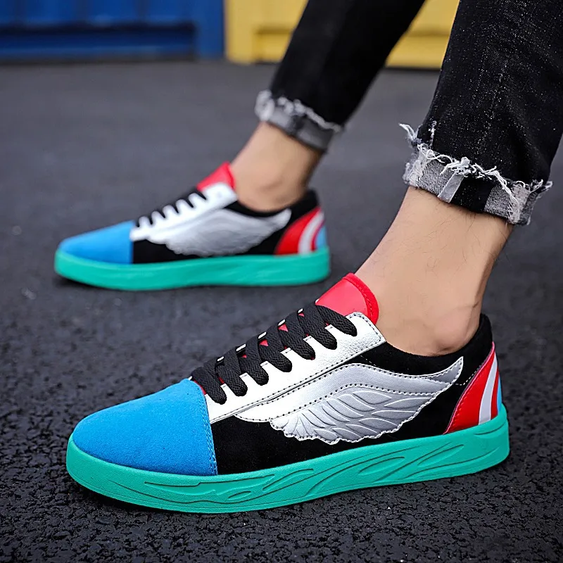 Sneakers Lace Respiráveis Homens Sapatos vermelho Outono Pu Casuais Retro Casual Costura Baixos Up Moda Primavera Vulcanizar Misturadas Dos Ouro Cores prata Dourado gtaqxv7