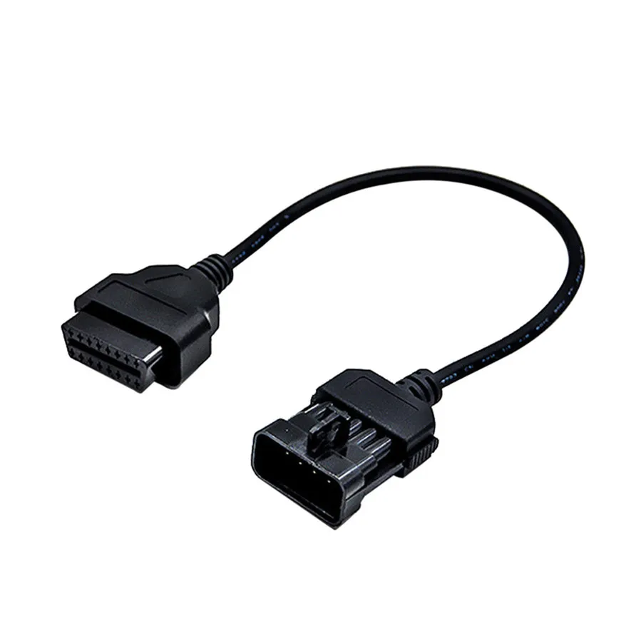 Диагностический кабель для Vauxhall/Opel переходник с 10 Pin на 16 OBD2 Черный ABS высокое