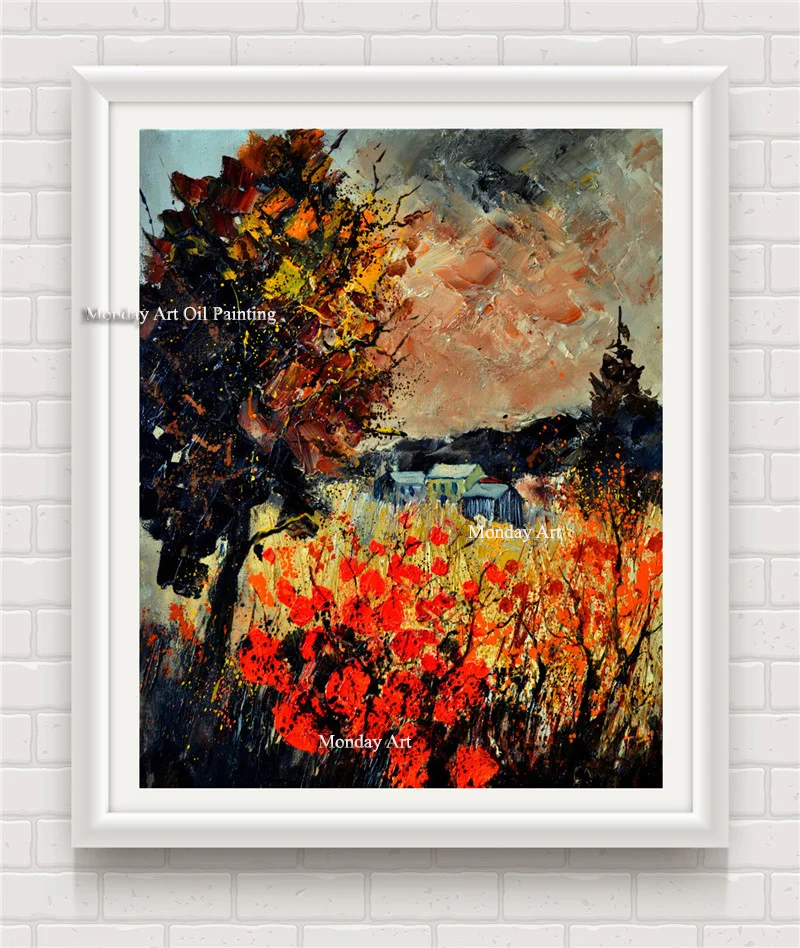 New-arrival-about-Village-autumn-retro-Poster-Canvas-oil-Painting-Wall-Pictures-For-Living-Room-Cuadros