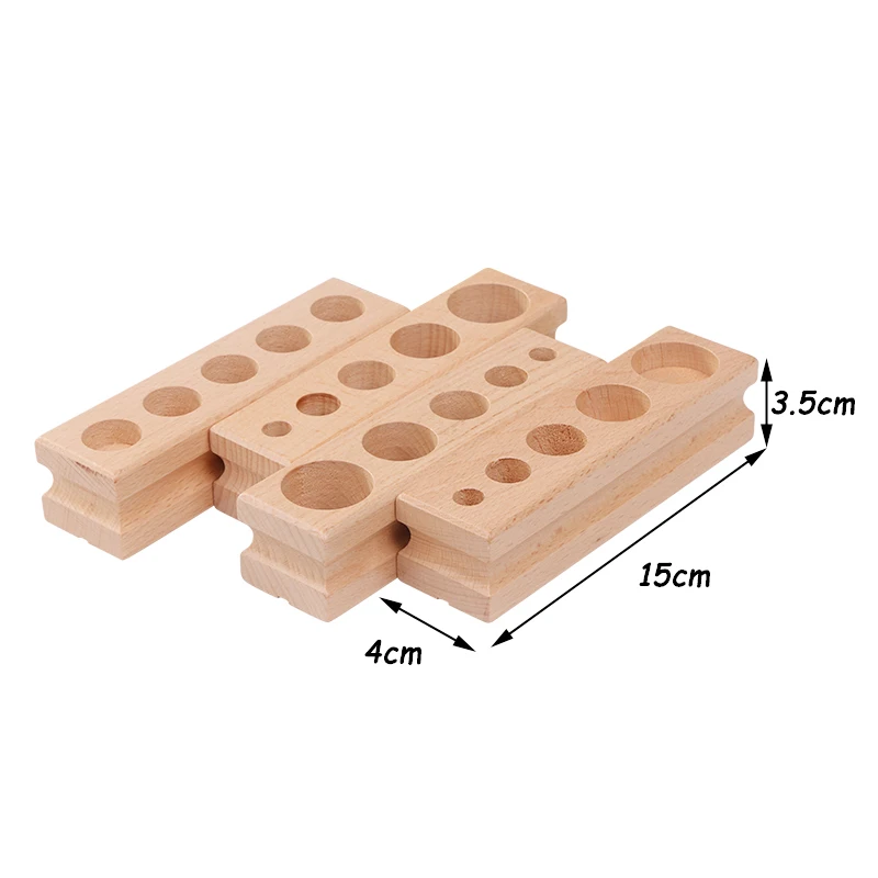 Wooden Montessori Education Cylinder Sockets Block Toys Baby Development Practice & Sensory Set Family Toys