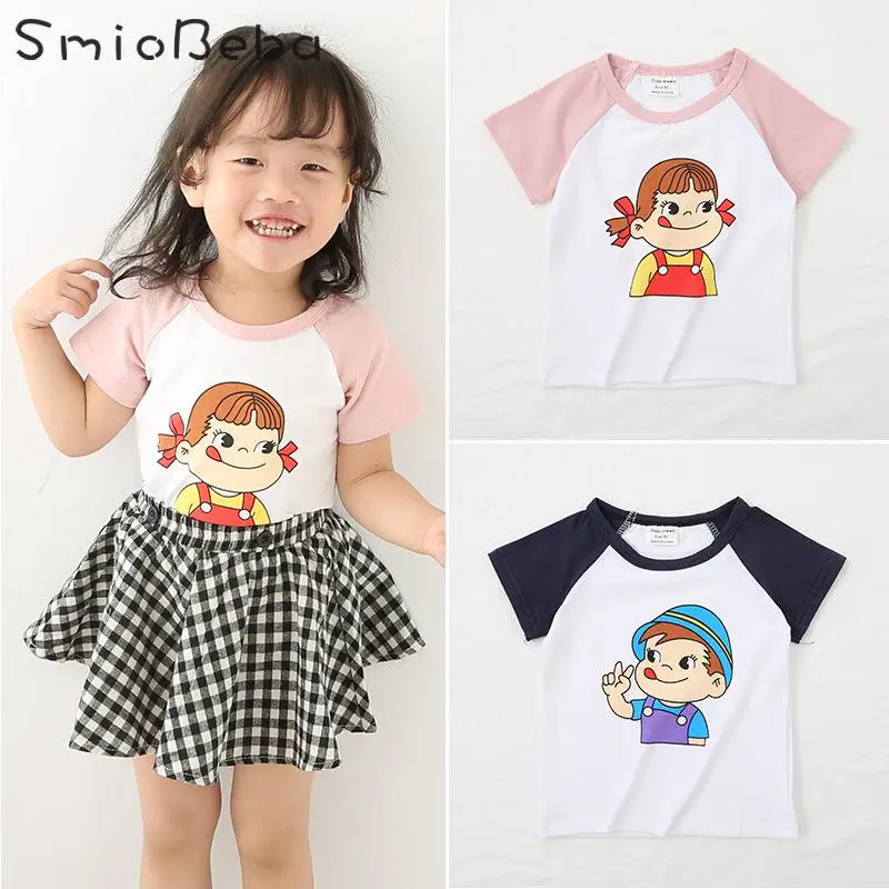

Children's Short Sleeve T-shirt 2019 Summer New Kids' Shirts Korean Edition Cartoon Printed Top Shirt For Boys And Girls Clothes