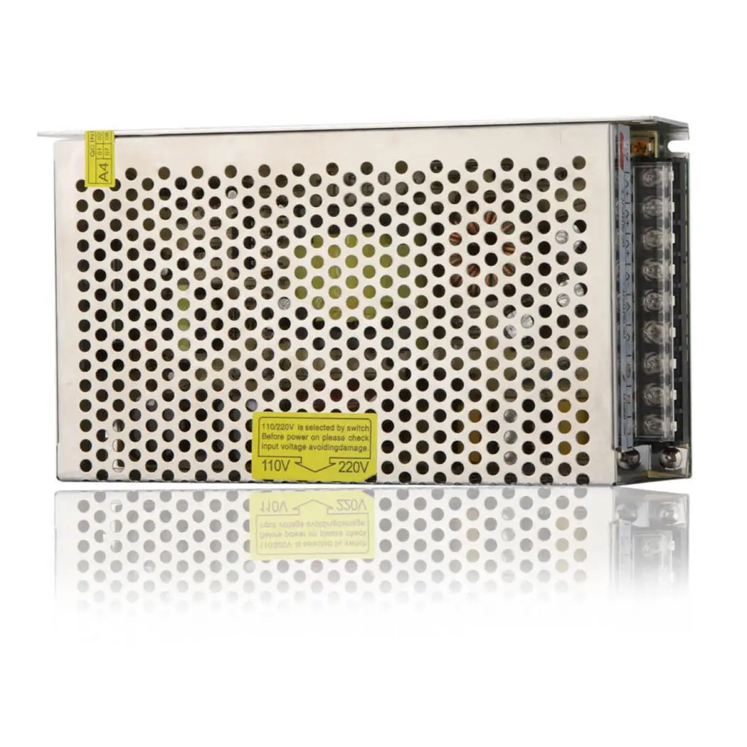 

LED Switching Converter Power Supply Adapter With anti-jamming,not waterproof. Silver 12V,20A Transformer