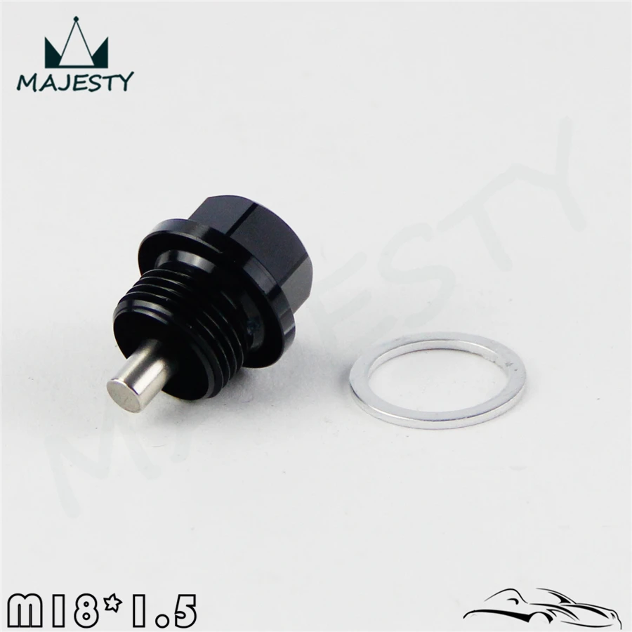 

1PCS M18x1.5 Magnetic Engine Oil Pan Drain Filter Adsorb Plug Bolt + Washer