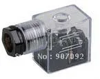 

Free Shipping 100PCS DIN43650B Valve Junction Box With Screw And Washer Led Light For 4V210-08 for DC Voltage