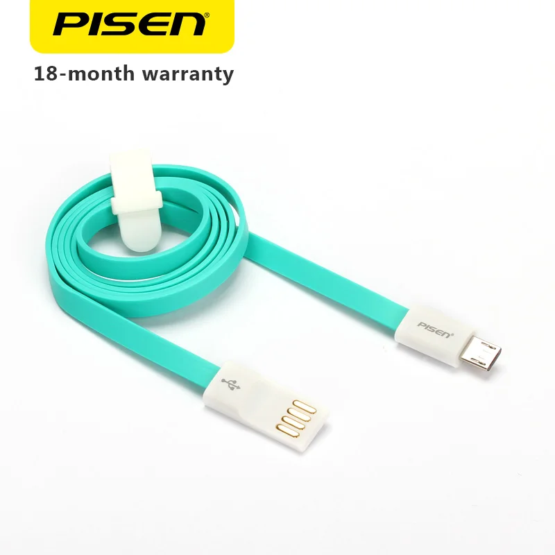 

PISEN 0.8m USB Cable Android Colorful Flat Data Sync Micro USB Fast Charging Charger Cable for Samsung Xiaomi Huawei Android
