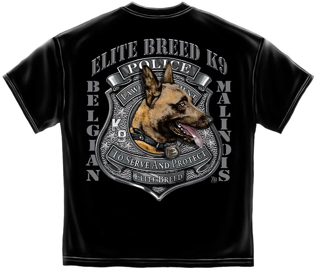 2019 Fashion Summer Style Law Enforcement T Shirt Elite Breed Malinois
