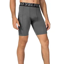 Мужское компрессионное белье спортивные колготки Трусы с карманом для фитнеса для бега для тренировок впитывающие быстросохнущие эластичные шорты