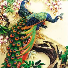 Павлин DIY масла Краски ing по номерам Наборы акрил Краски на постельное белье Домашний декор для уникальный подарок стены Книги по искусству изображение Книги по искусству работы