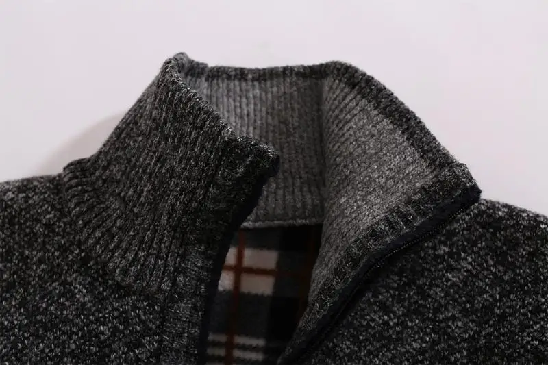Мужской пуловер, вязаные свитера, зимний мужской свитер с ворсованным воротником, вязаный свитер, мужская повседневная одежда, верхняя одежда размера плюс XXXL