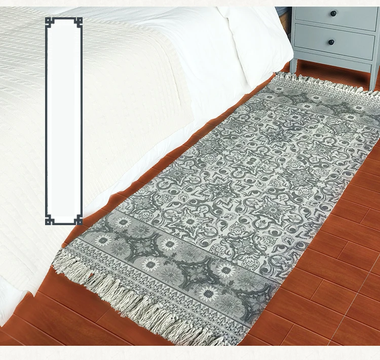 70X160 см хлопковые китайские Цветочные ковры для гостиной, спальни, детской комнаты, ковры для дома, декоративный коврик для двери, мягкий коврик
