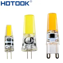 LED G9 Лампа G4 6 Вт 9 Вт 12 В 220 В 110 В COB ампула led bombillas Затемнения для люстра освещение заменить Галогенные лампы Бесплатная доставка
