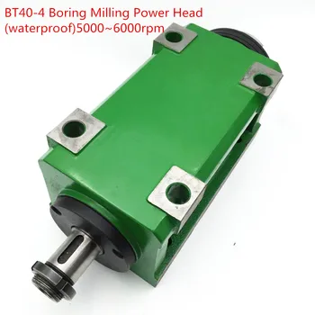 Best BT40-4 3000W 3KW 4hp Boring Milling Power Head Cutting Machine Waterproof Lathe Tool Spindle Head Max.5000-6000RPM