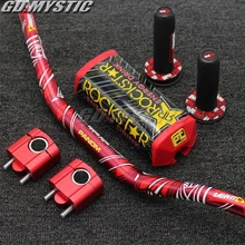 28 мм 1 1/8 ''фактурой печати 80 см толстый руль+ ручки+ бар RISER для Honda CRF250 CRF450 Байк внедорожных мотоциклов