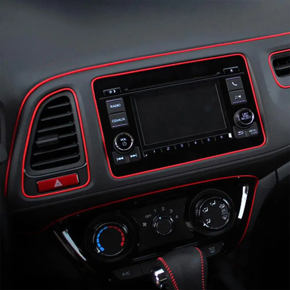 

Car Styling 3M Car Interior Moulding Trim Sticker Strip Decoration Auto Garnish For Hyundai Solaris For Nissan Qashqai For Honda