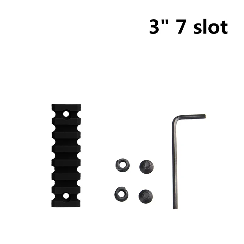 3 Sizes 2 5 Slot  3 7 Slot  5 13 slot Plastic Keymod Scope Mount (8)