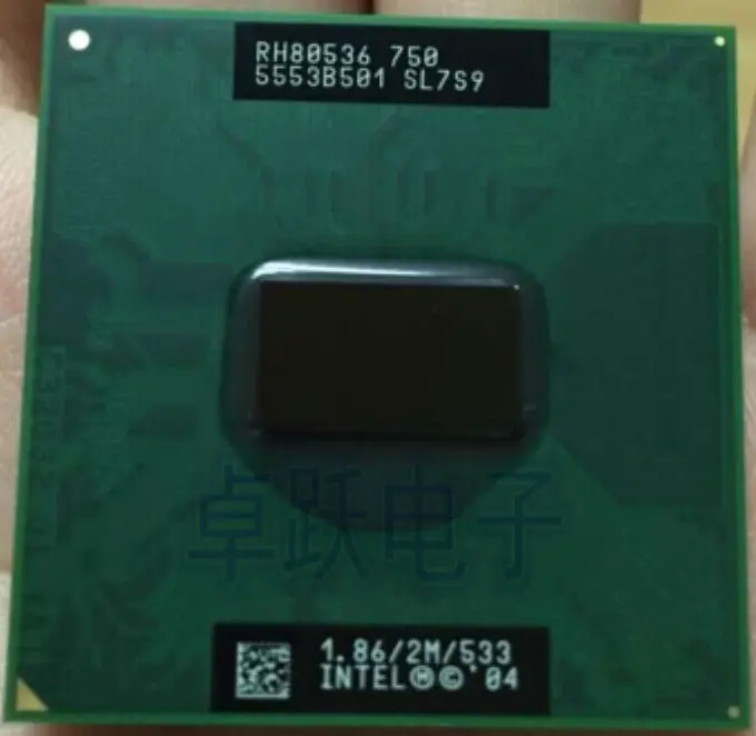 Процессор Intel PM750 Pentium M процессор SL7S9 1,86G 2M PM 750 cpu
