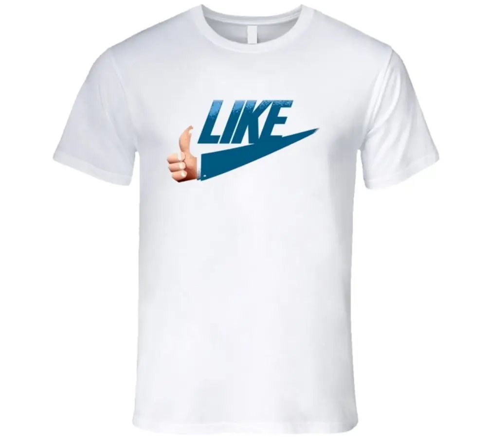 LIKE THUMBS UP FACEBOOK проблемная футболка крутая Повседневная Мужская Унисекс Новая