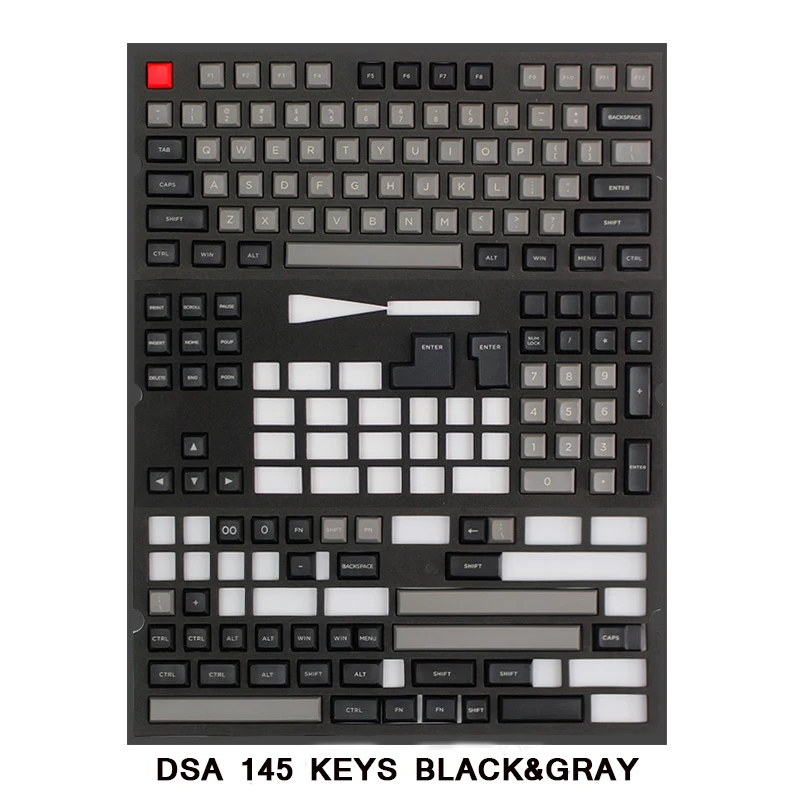 MP Dolch color DSA 145 клавиш PBT, радий Valture Keycap Cherry MX switch keycaps для проводной USB Механическая игровая клавиатура