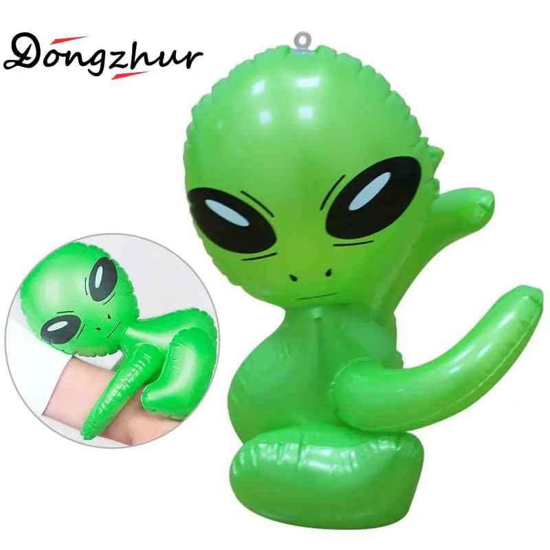 Kawaii надувной зеленый инопланетянин модель игрушки детские надувные игрушки Косплей Хэллоуин/день рождения принадлежности для вечеринки дети научная обучающая игрушка