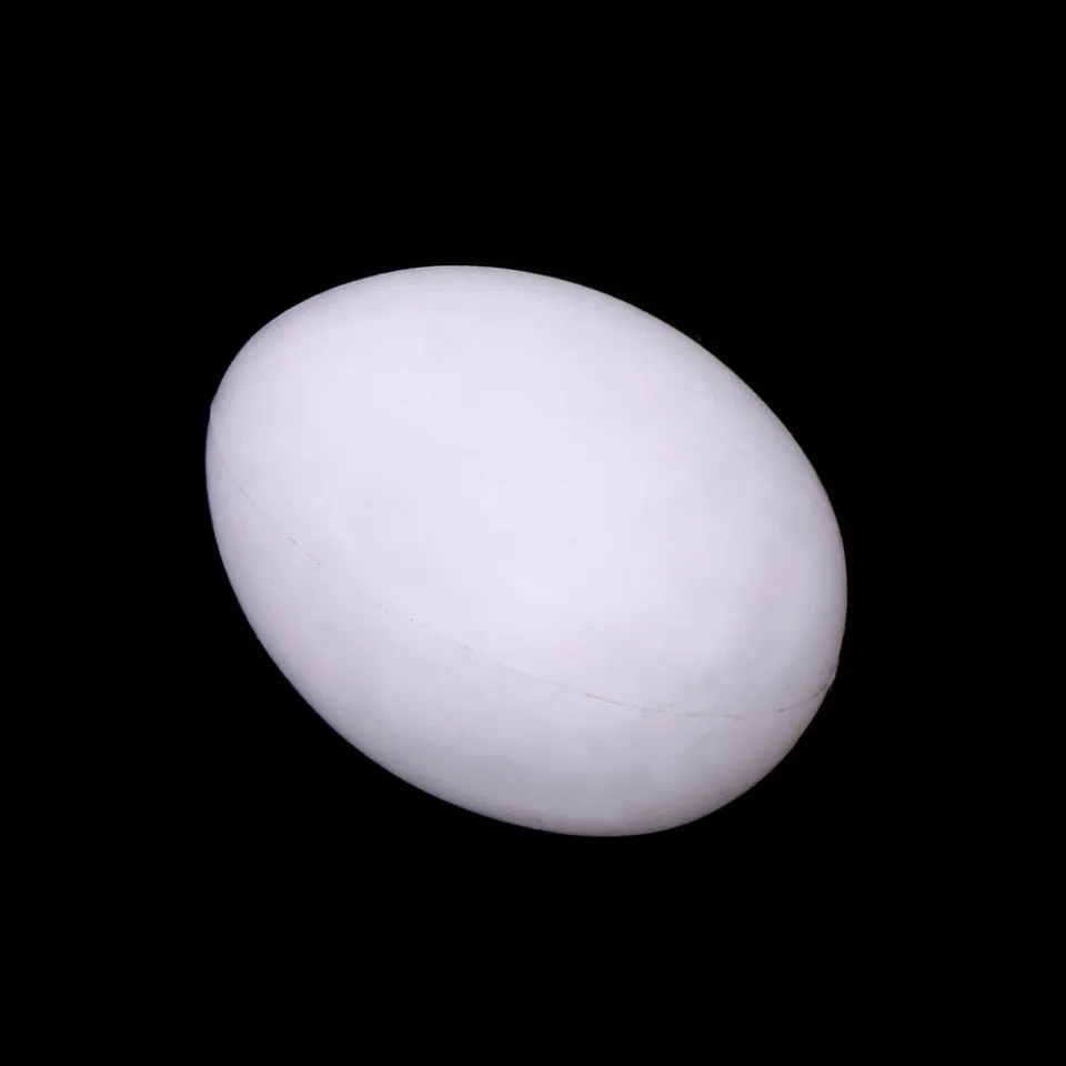 Uova Finte Per Piccioni - 10 Pezzi In Plastica Bianca, 3.5 Cm