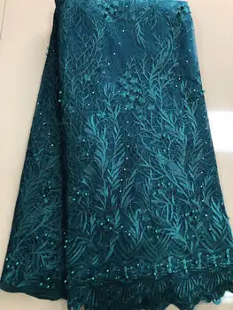

African Lace Fabric 2019 Embroidered Nigerian Laces Fabric Bridal High Quality French Tulle Lace Fabric For Wedding HuasiJUN247