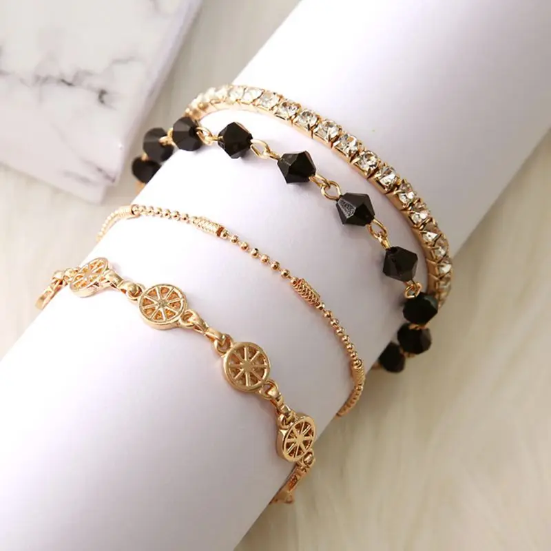 

Women Long Chain Leg Bracelets Fashion Jewelry Accesspries Female Beach Ankle Decorations Stainless Steel Anklet