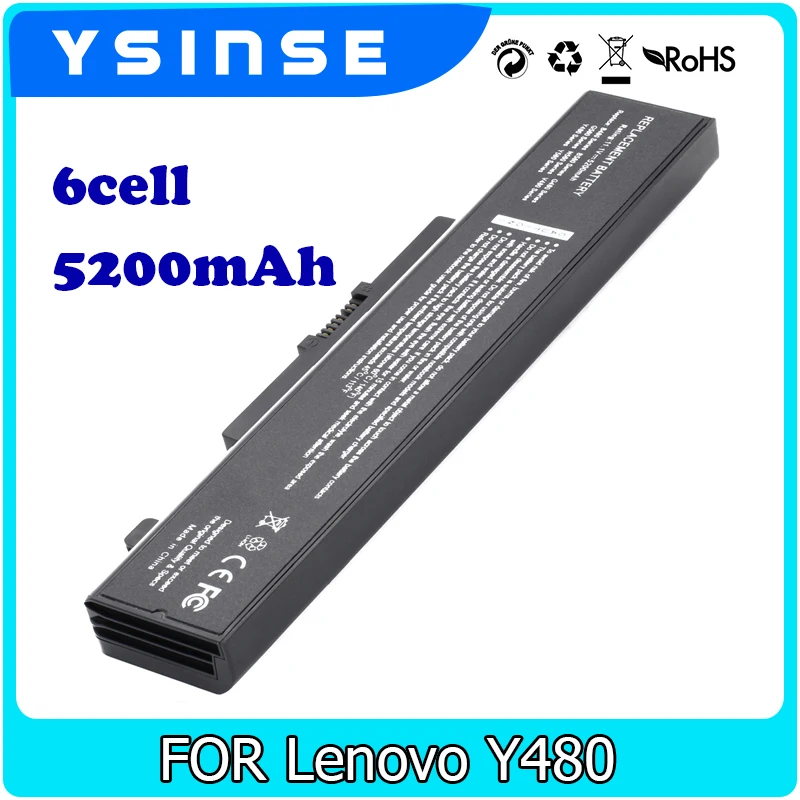 

YSINSE Laptop Battery For Lenovo Ideapad Y480 G480 G580 V480 B480 Z480 Z580 B585 Z380 Z580 ThinkPad Edge E43 K43 L11L6F01