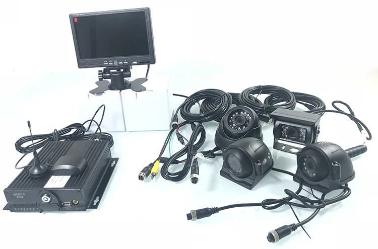 Sistema de Monitoramento Kit de Monitoramento de Carga do Carro Remoto Localizador Rastreador Dual-channel Cartão sd 4g Gps Caminhão - Ônibus Trem hd 4 15 4 dual-channel cartão SD 4G GPS caminhão