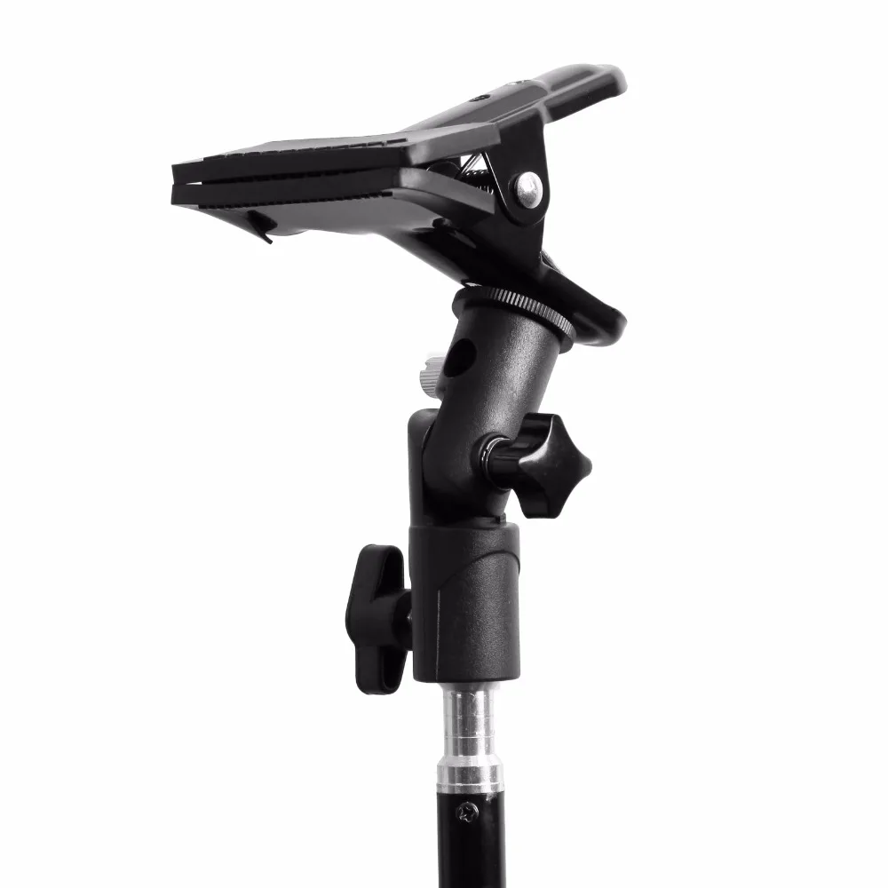 Reflector Clamp Clip Holder Light Stand Attachment 14 to 38 Screw Mount Swivel Adapter For Photo Studio Reflector & Background (1)