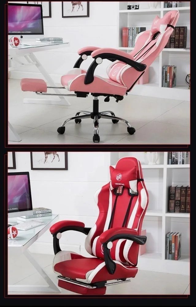 Высокое качество Poltrona Boss Silla геймер компьютерный офис Esports стул может лежать массаж Синтетическая кожа с подставкой для ног бытовой