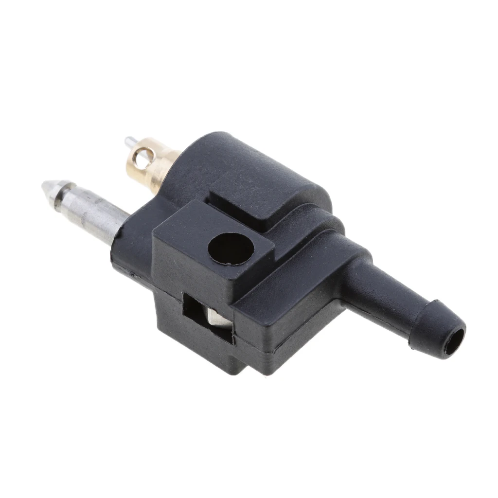 Male 1/4inch Gasoline Hose Quick Connect Fuel Line Fittings Pipe Adapter for Yamaha Outboard Motors Black