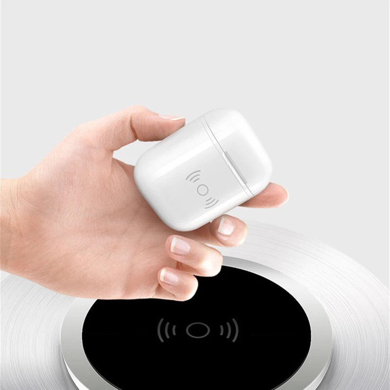 Беспроводное зарядное устройство Suntaiho Qi для Apple airpods Bluetooth гарнитура зарядка