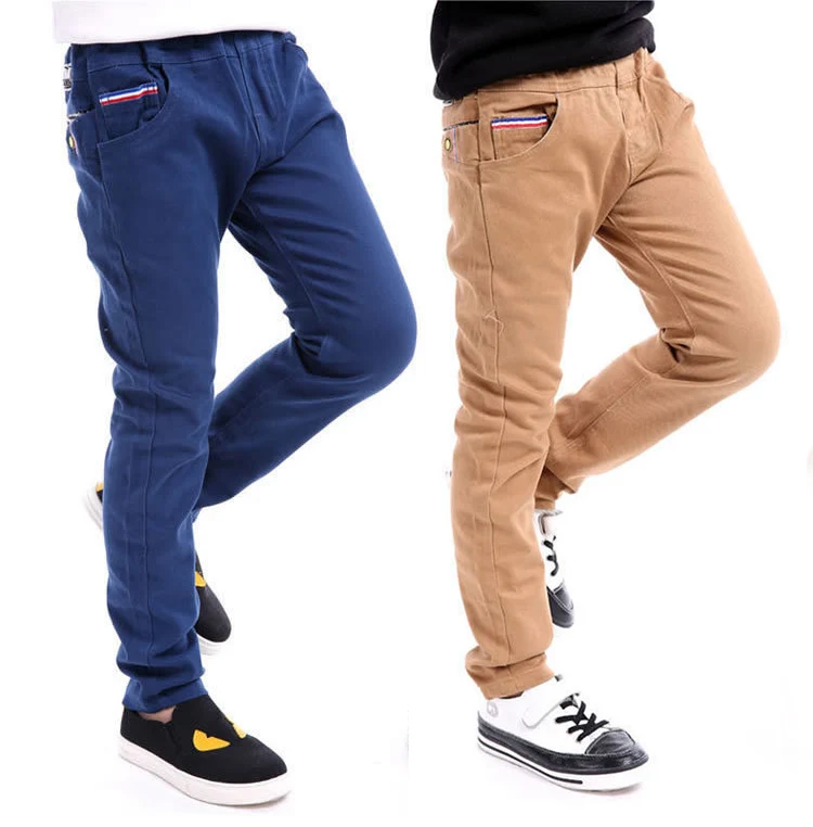 

Children's Clothing Pants Cotton Kids Trousers Boys Spring Autumn Solid Color Casual Pants Fashion Casual Boys Pants