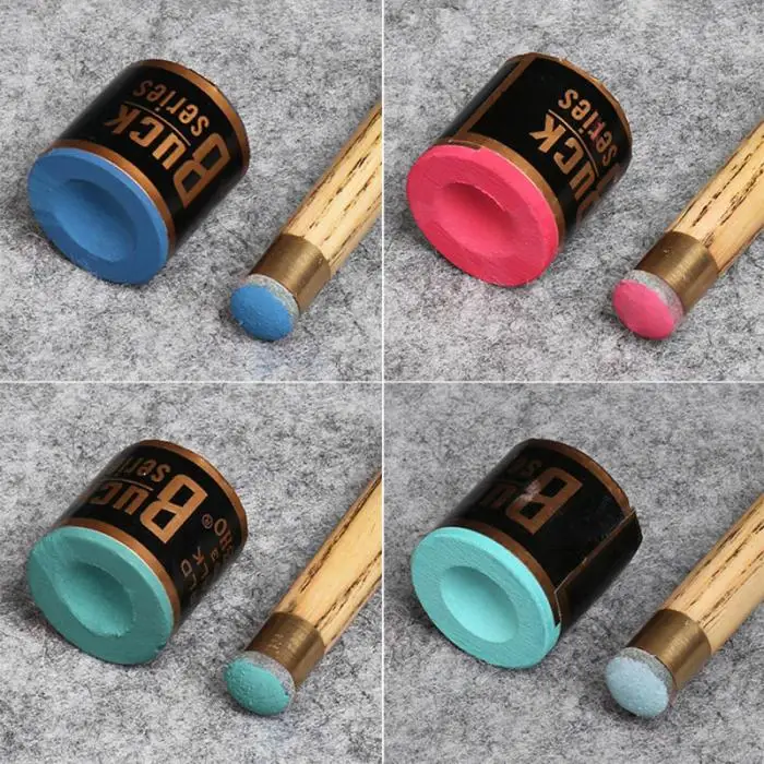 2pcs Billiard Chalks Pool Cue Stick Snooker Cylindrical Nontoxic No