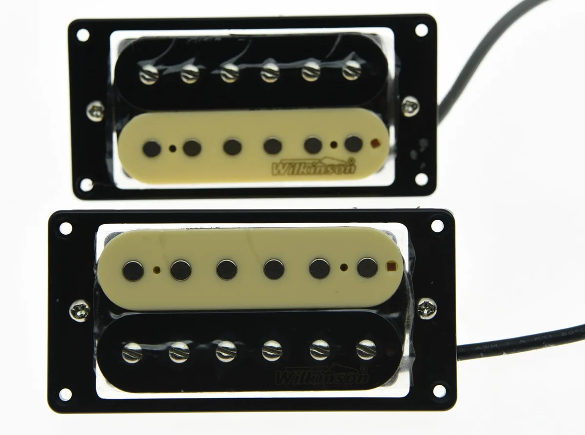 

Quality Set of 2 Wilkinson Lic Zebra Humbucker Pickups