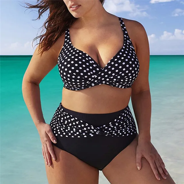 {Excellent|Wonderfull|Very Good|Very Recommended} L-5xl 6xl Swimsuits Large Sizes Polka Dot Bikini Set Backless High Waist Women Summer Bikini Set Beach Bathing Suit Femme 2018 Discount Price