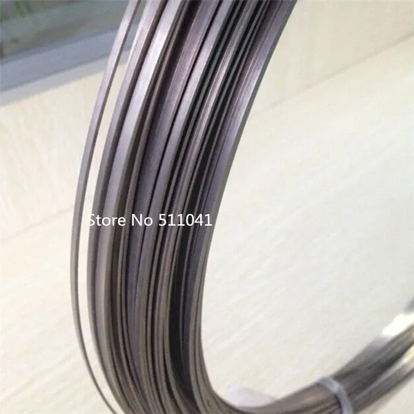 Gr5 Gr.5 grade 5  Titanium flat  wire 1.05mm*2.85mm*2100mm  5kg wholesale price m16 pitch 1 5 titanium flange hex nuts grade 5