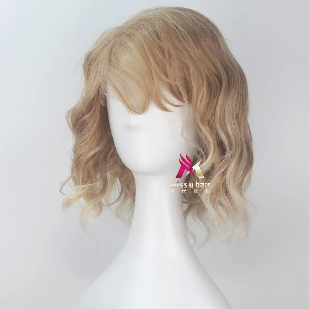 Miss u cabelo sintético curto encaracolado cinza