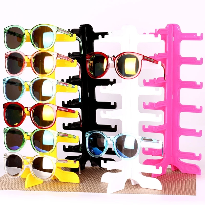 

6Pair Sunglasses Eyeglass Glasses Frame Rack Display Stand Organizer Show Holder