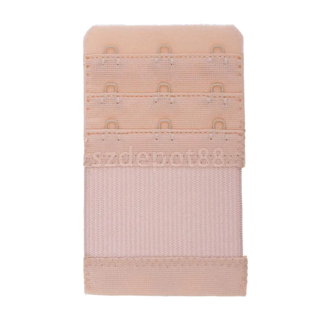 Women 3 Colours Bra Extender 3 Hooks 3 Row Elastic Bra Extension Strap Women's Lingerie Accessories