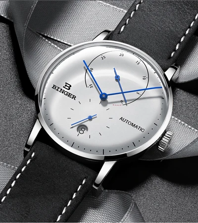 Швейцарский Бингер мужской роскошный бренд часов автоматические механические мужские s часы сапфир мужской Япония движение Мужчины t reloj hombre B-1187-1 - Цвет: 8