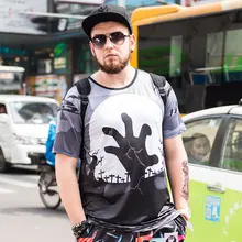 Oversized Men t-shirt Plus Size hand print Tee Shirt Homme Summer Short Sleeve Casual Men’s T Shirts Male TShirts Camiseta