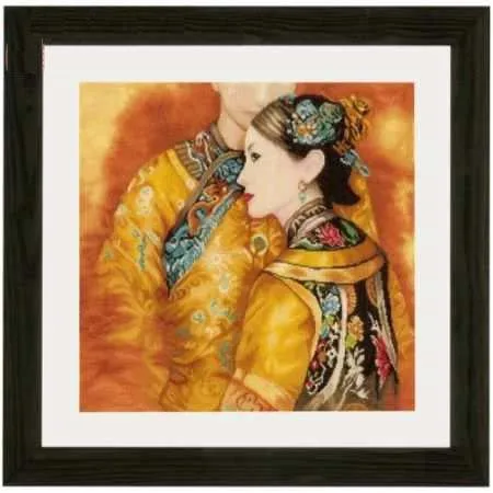 cs-2921 Cross Stitch Kit Asian Couple Lan 0147587 Chinese Man and Woman Love
