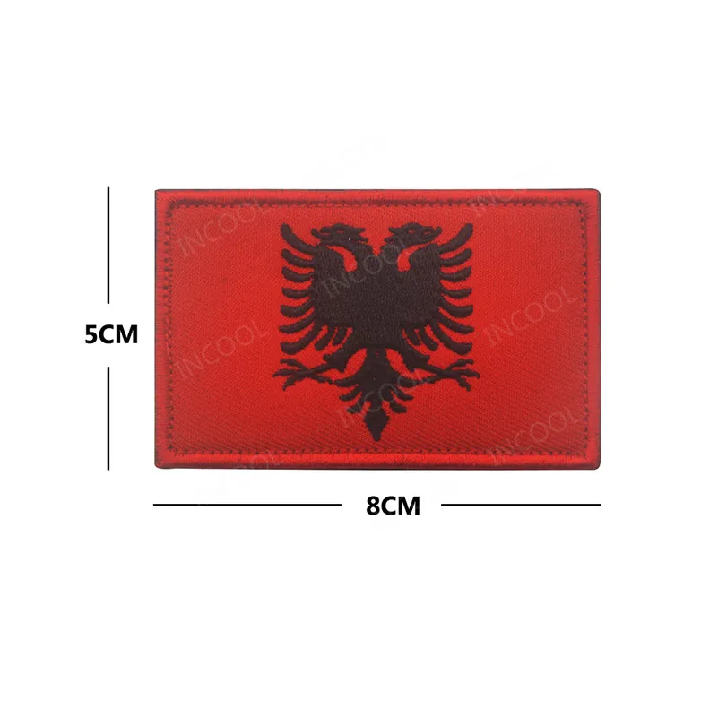 Заплаты вышивки Албания Италия Испании Франции Германия Великобритания Флаг Чехии тактический для поддержания боевого духа эмблема с аппликацией в виде эмблемы с вышивкой