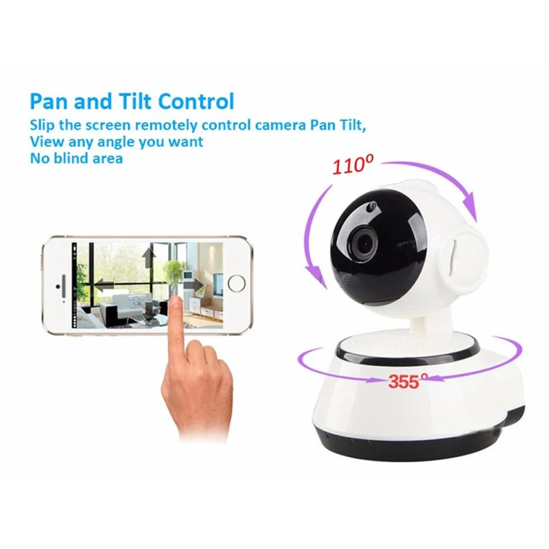  V380 Mini WiFi Wireless CCTV Home Security HD 720P IP Camera Security Camera P2P Night Vision IR Su - 32816913525