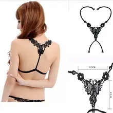 1 шт., сексуальное женское нижнее белье для девочек, кружевной бюстгальтер с перекрестной спинкой и бабочкой, плечевой ремень