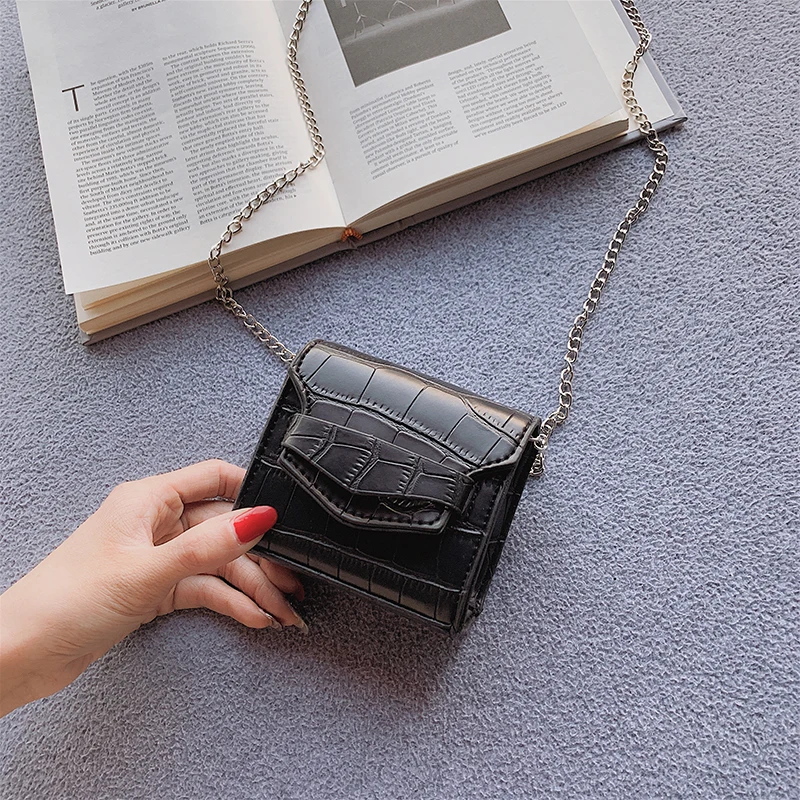 مصغرة لطيف بو الجلود Crossbody حقائب للنساء 2019 جولة مربع رسول حقيبة كتف السيدات الهاتف المحافظ و حقائب