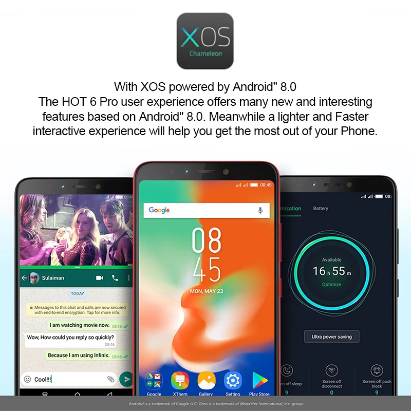Global Version Infinix HOT 6 PRO SmartPhone 32G 3G Dual Rear Camera Qualcomm Snapdragon 6.0\