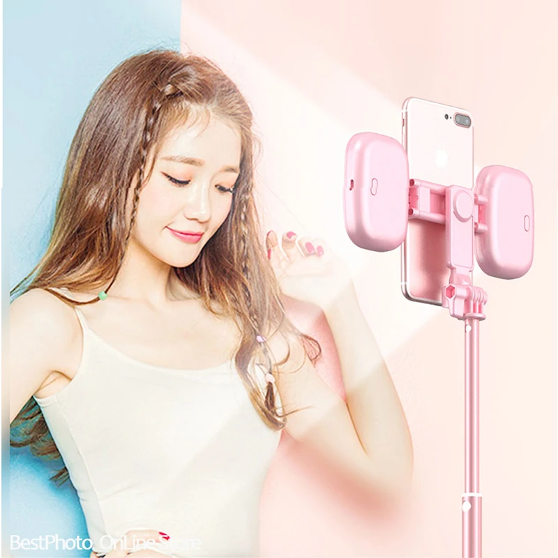  2019 new 1.7m Extendable live Tripod Selfie Stick LED Ring light Stand 4 in 1 With Monopod Phone Mo