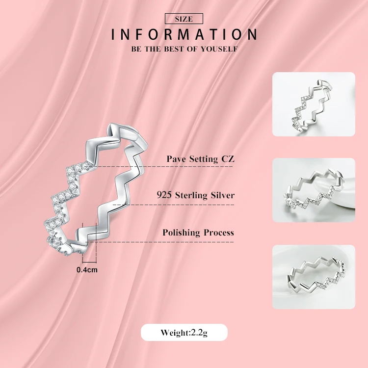COLUSIWE серебряные кольца для женщин Аутентичные ювелирные изделия из стерлингового серебра 925 уникальные неправильные линии палец обручальное кольцо, украшение